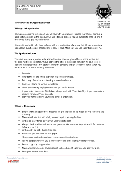 field work application letter template
