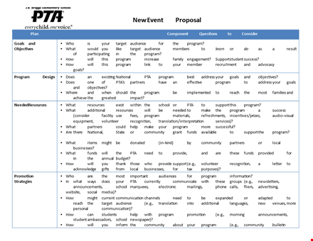 create winning event proposals | download template now template