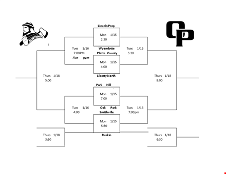 tournament bracket template - create and manage brackets easily template