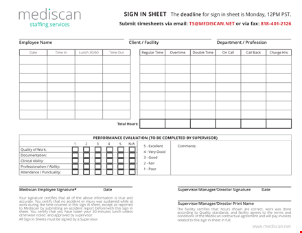 employee detailed sign in sheet template