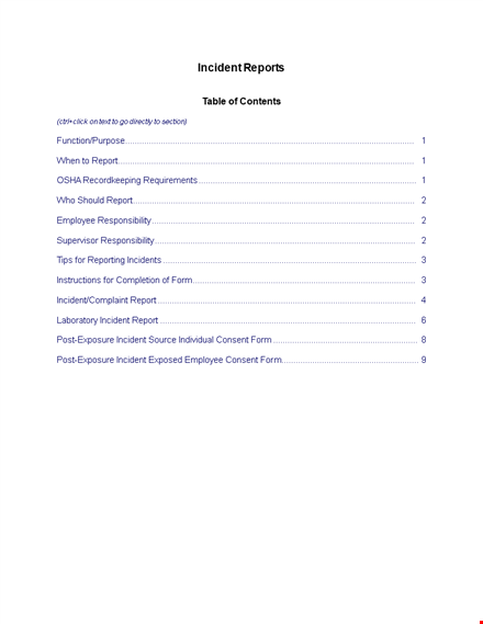 employee accident incident report template