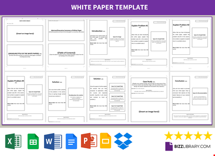 white paper format template template