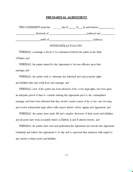 cohabitation agreement template | protect your property & party rights template