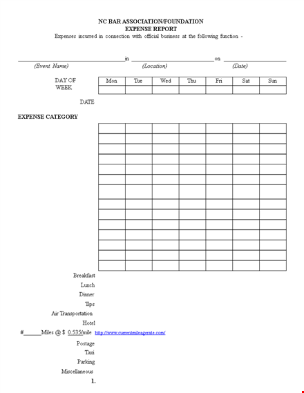 expense report receipt generator template