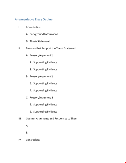 create a winning essay with our easy-to-use outline template template