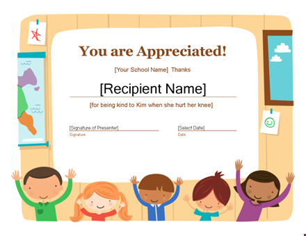 certificate of appreciation template