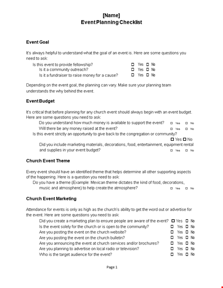 event planning template - plan your events with ease template