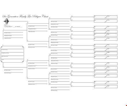 create your family tree with a user-friendly template: birth, marriage, death & more template