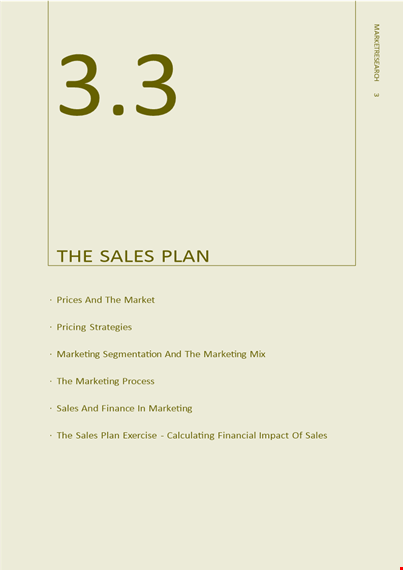 personal sales business plan template template