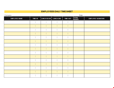 employee daily task - track and manage employee tasks efficiently template