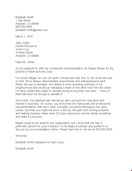 powerful character witness letter for business by megan smith | street template