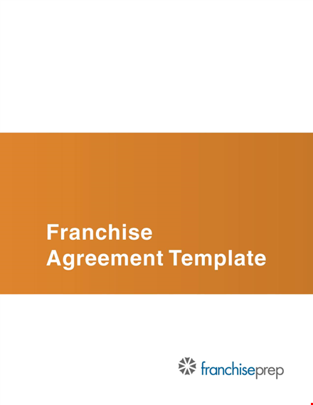 franchise agreement | clear terms for franchisor & franchisee template