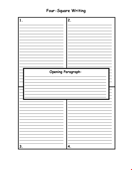 get free lined paper template for writing - printable square format template