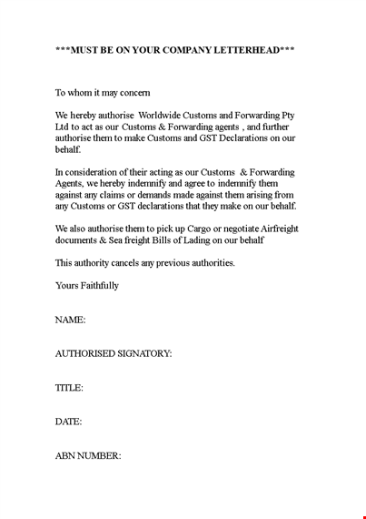 forwarding to whom it may concern letter template