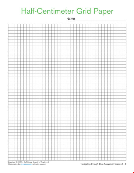 half centimeter grid paper template
