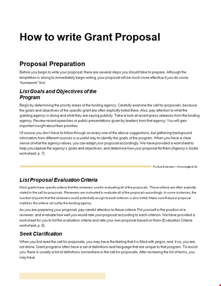grant proposal template for agencies - create winning proposals template