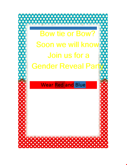 gender reveal invitation template - beautiful designs for celebrating your little one's arrival template