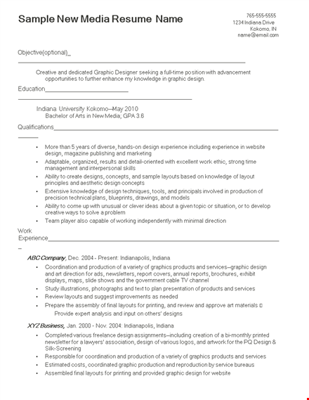 experienced resume template