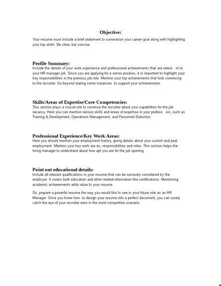 executive resume word format template