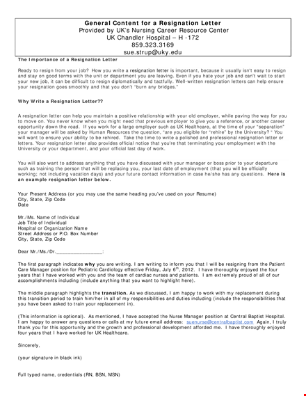 resignation letter examples: short notice period resignation letter for your manager template