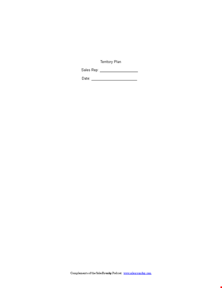 strategic territory sales plan template