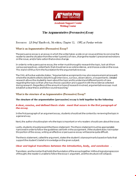 example persuasive argumentative essay - crafting a compelling thesis on a relevant topic template