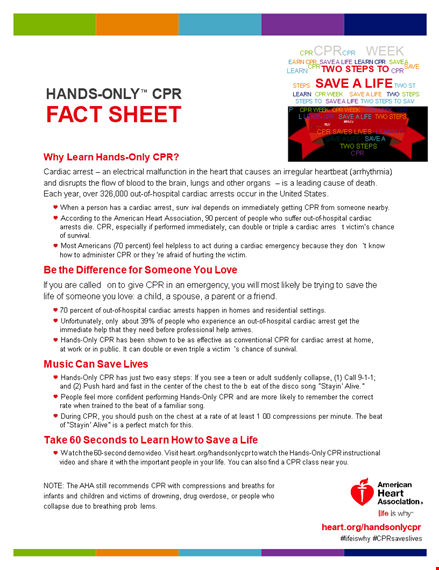 professional cardiac fact sheet template template