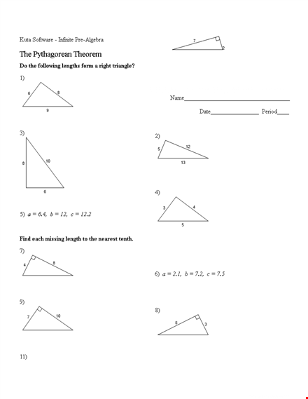 discover the power of pythagorean theorem in algebra and beyond | limited time offer template
