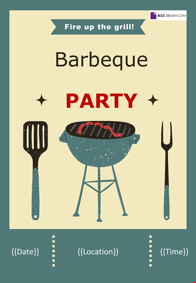 bbq party invitation template template