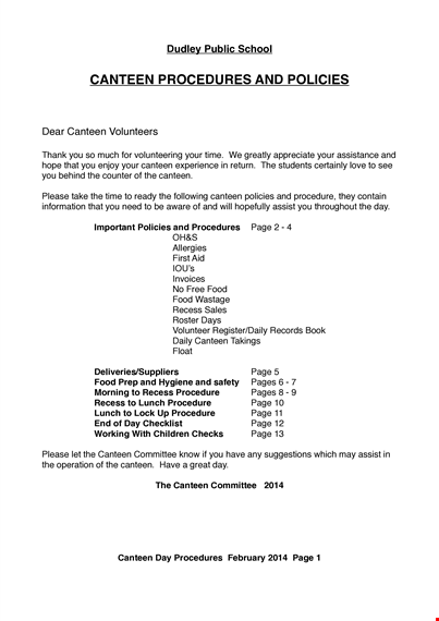 school canteen cleaning schedule template - keep your lunch area spotless template