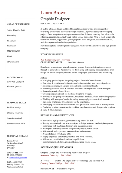 graphic designer resume format download template