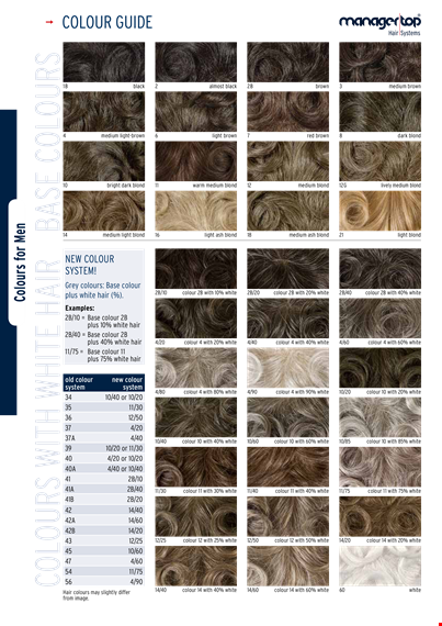 discover the perfect shade with redken color chart - from medium blonde to pure white template