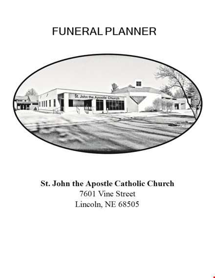 funeral planner sample template template