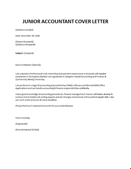 account assistant cover letter template