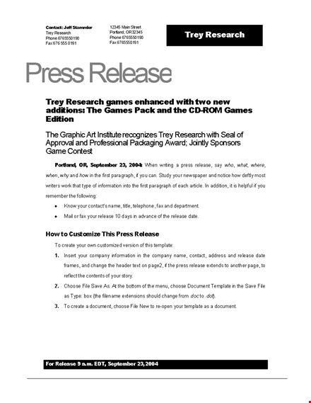 create a buzz with our press release template template