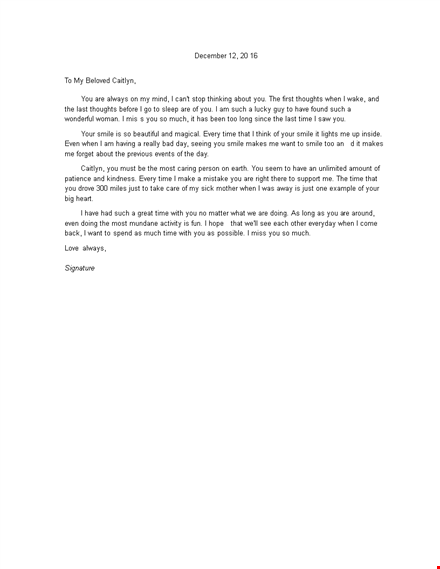 formal love letter example template