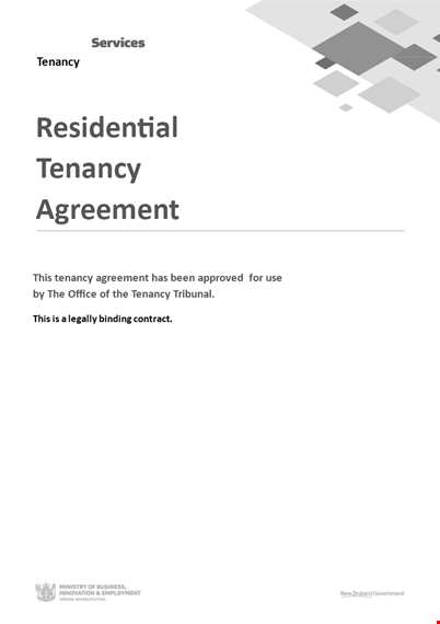 residential tenancy agreement template template
