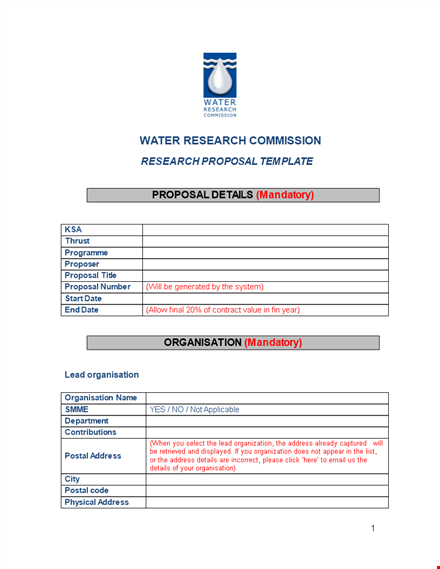 get started on your research proposal - free template template