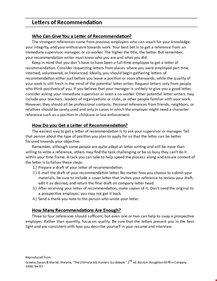 manager recommendation letter template | boost your career template