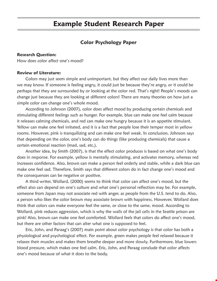 school research paper template template