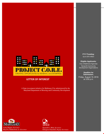 strategic letter of interest for development project template