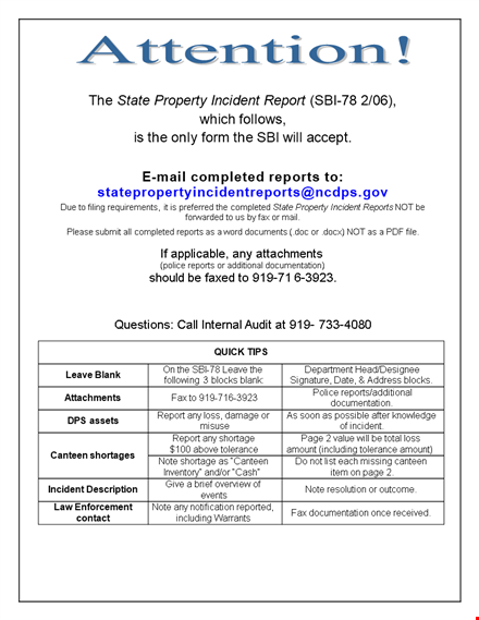create comprehensive property incident reports with our police report template template