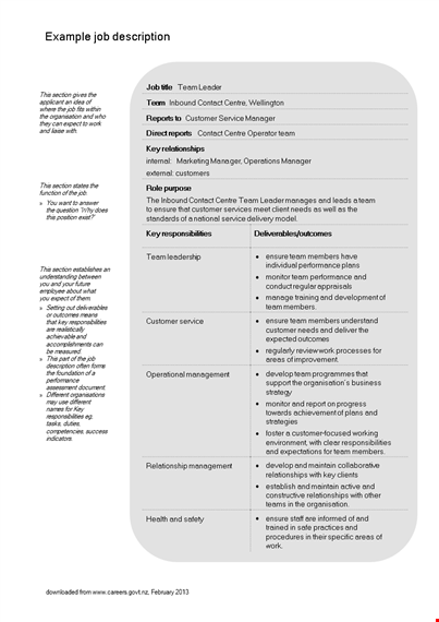 download job description template - example for effective careers template