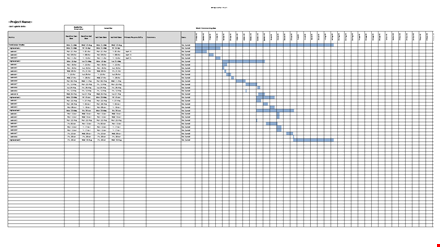 project management gantt chart excel template