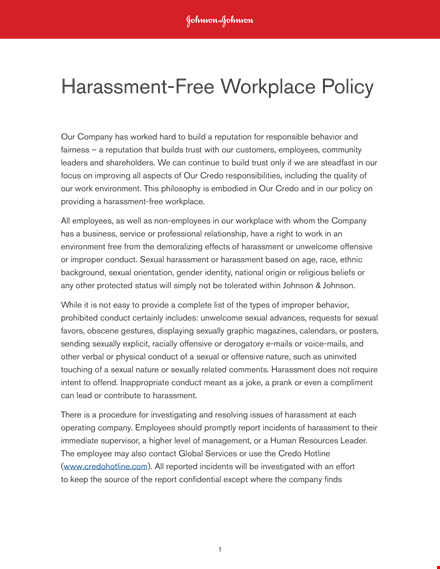 prevent sexual harassment in the workplace | document templates company template