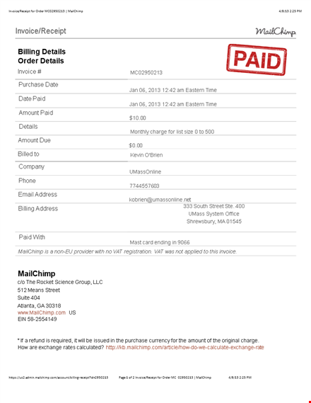 order invoice template