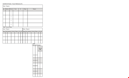 official scorecard - track games and player performance | get your official scorecard template