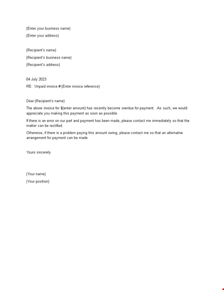 late rent notice template - business payment invoice recipient template