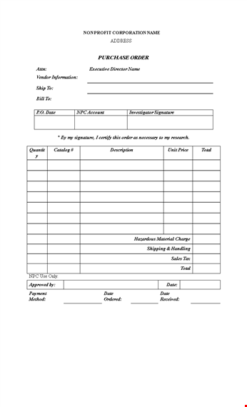 secure your documents with a digital signature | purchase order templates template