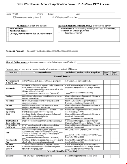 access financial, academic, and information with infoview application template